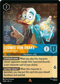 2025 Disney Lorcana: Reign of Jafar (8) - Ludwig Von Drake All Around Expert (#7/204, Rare) (, Near Mint)