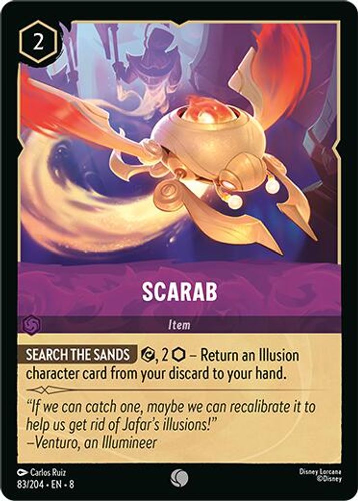 2025 Disney Lorcana: Reign of Jafar (8) - Scarab (#83/204, Common) (, Near Mint)