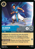 2025 Disney Lorcana: Reign of Jafar (8) - Aladdin Vigilant Guard (#170/204, Rare) (, Near Mint)