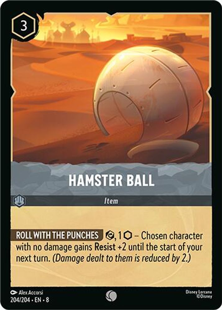 2025 Disney Lorcana: Reign of Jafar (8) - Hamster Ball (#204/204, Common) (, Near Mint)