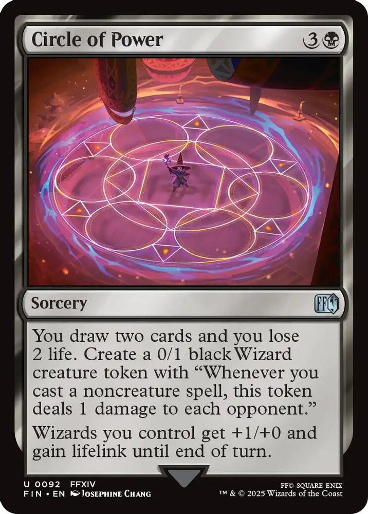 2025 Magic: The Gathering: FINAL FANTASY (FIN) - Circle of Power (#92, Uncommon) (, Near Mint)