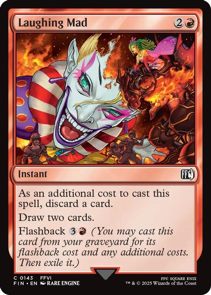 2025 Magic: The Gathering: FINAL FANTASY (FIN) - Laughing Mad (#143, Common) (, Near Mint)