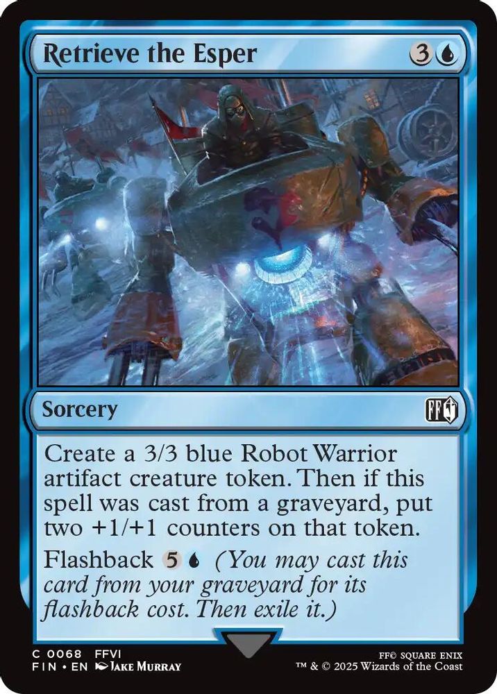 2025 Magic: The Gathering: FINAL FANTASY (FIN) - Retrieve the Esper (#68, Common)
