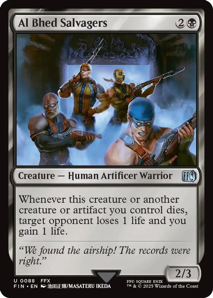 2025 Magic: The Gathering: FINAL FANTASY (FIN) - Al Bhed Salvagers (#88, Uncommon) (, Near Mint)