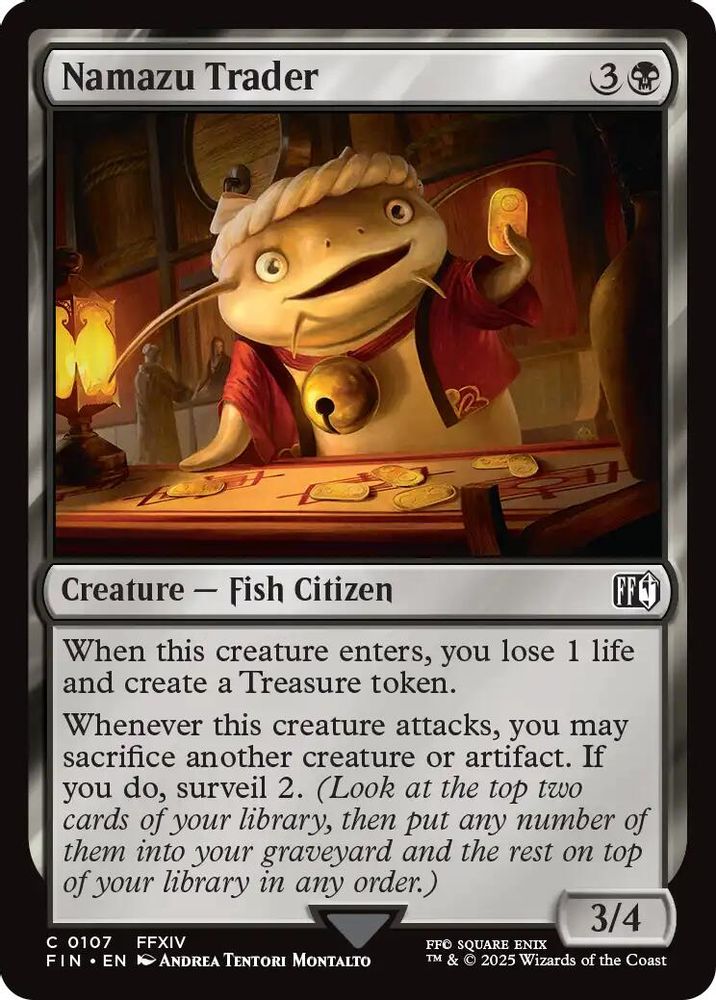 2025 Magic: The Gathering: FINAL FANTASY (FIN) - Namazu Trader (#107, Common) (, Near Mint)