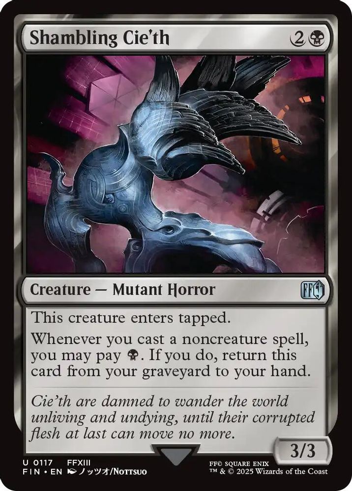2025 Magic: The Gathering: FINAL FANTASY (FIN) - Shambling Cieth (#117, Uncommon) (, Near Mint)