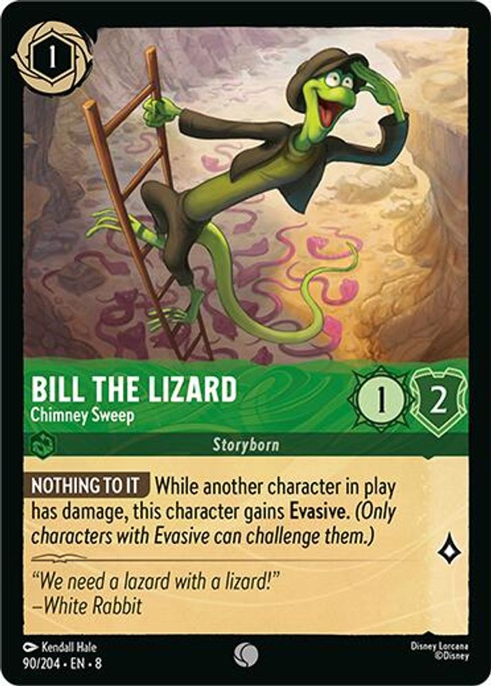 2025 Disney Lorcana: Reign of Jafar (8) - Bill the Lizard Chimney Sweep (#90/204, Common) (, Near Mint)