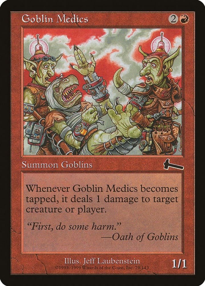 1999 Magic: The Gathering: Urza's Legacy (ULG) - Goblin Medics (#79, Common) (, Near Mint)