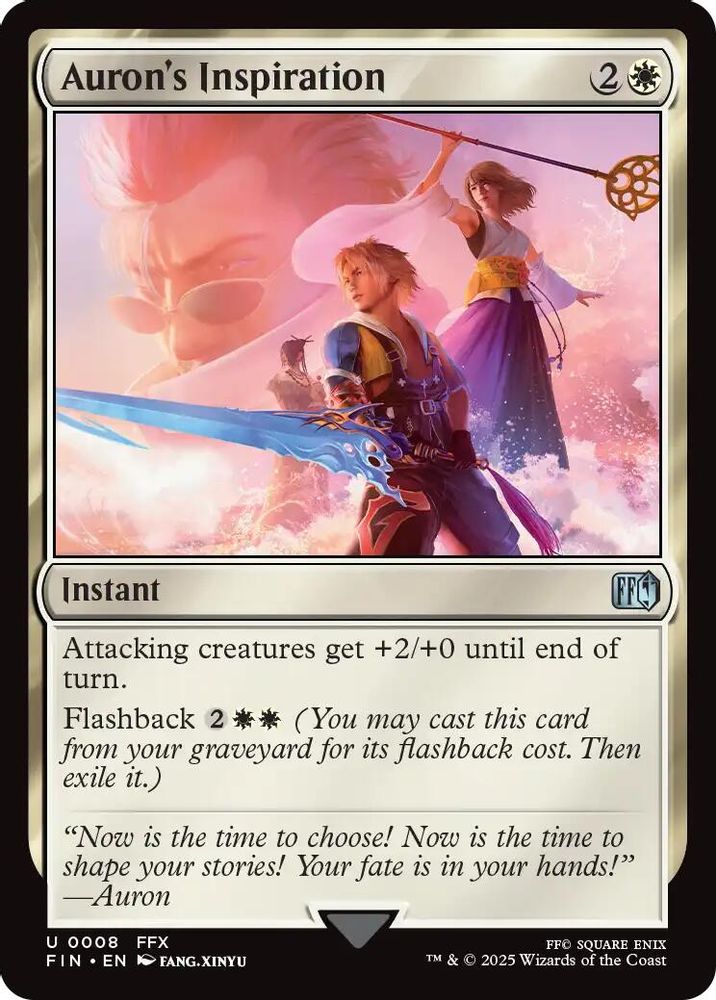 2025 Magic: The Gathering: FINAL FANTASY (FIN) - Aurons Inspiration (#8, Uncommon) (, Near Mint)