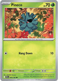 2025 Pokemon: SV10: Destined Rivals (DRI) - Pineco (#004/182, Common) (Reverse Holofoil, Near Mint)