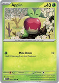 2025 Pokemon: SV10: Destined Rivals (DRI) - Applin (#016/182, Common) (Reverse Holofoil, Near Mint)
