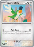2025 Pokemon: SV10: Destined Rivals (DRI) - Squawkabilly (#160/182, Common) (Reverse Holofoil, Near Mint)