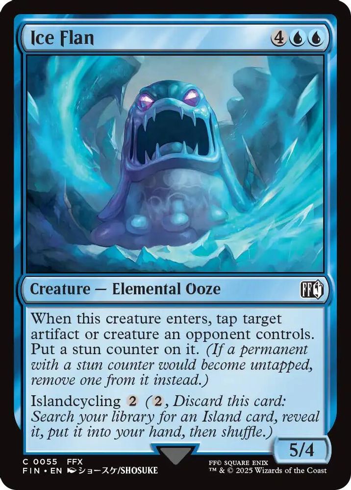 2025 Magic: The Gathering: FINAL FANTASY (FIN) - Ice Flan (#55, Common)