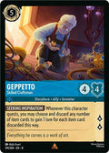 2025 Disney Lorcana: Reign of Jafar (8) - Geppetto Skilled Craftsman (#174/204, Rare) (, Near Mint)