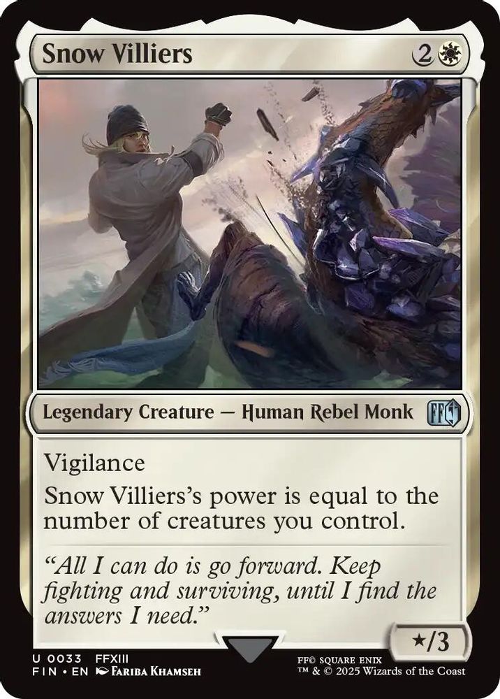 2025 Magic: The Gathering: FINAL FANTASY (FIN) - Snow Villiers (#33, Uncommon) (, Near Mint)