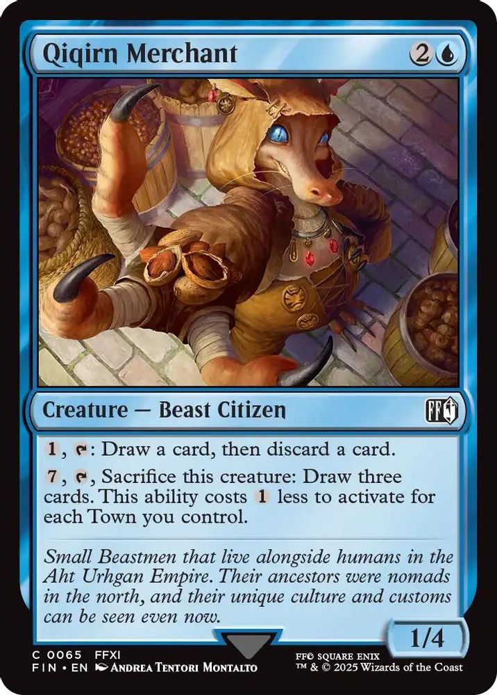 2025 Magic: The Gathering: FINAL FANTASY (FIN) - Qiqirn Merchant (#65, Common) (, Near Mint)