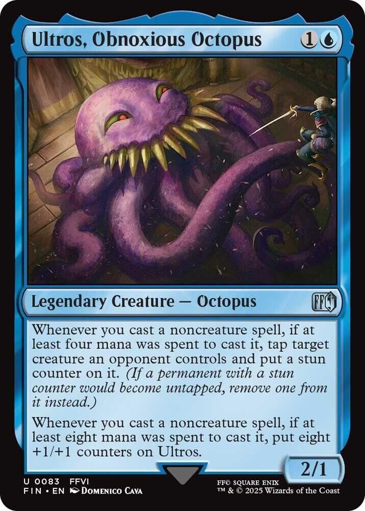 2025 Magic: The Gathering: FINAL FANTASY (FIN) - Ultros Obnoxious Octopus (#83, Uncommon)