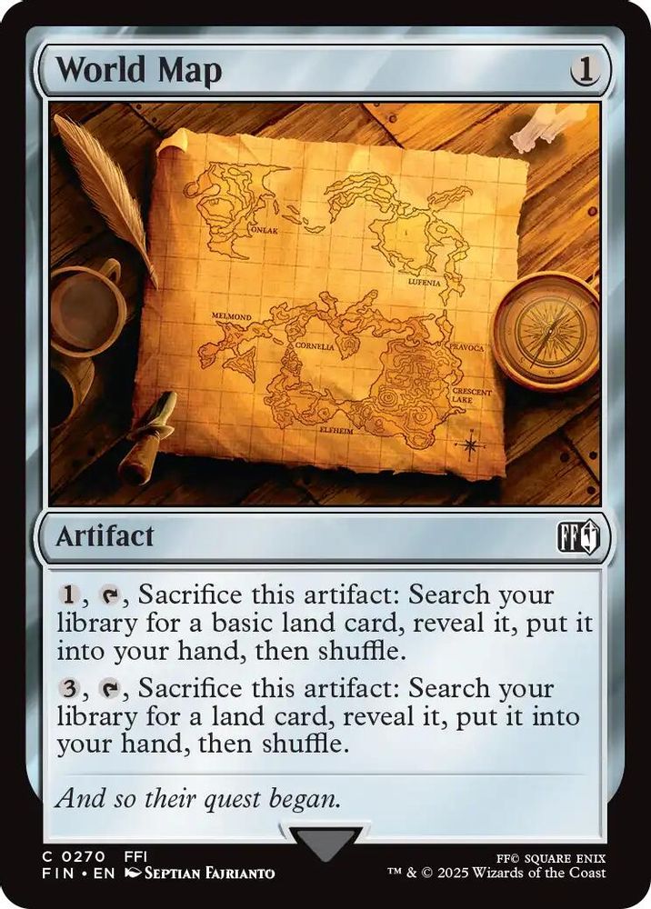 2025 Magic: The Gathering: FINAL FANTASY (FIN) - World Map (#270, Common) (, Near Mint)