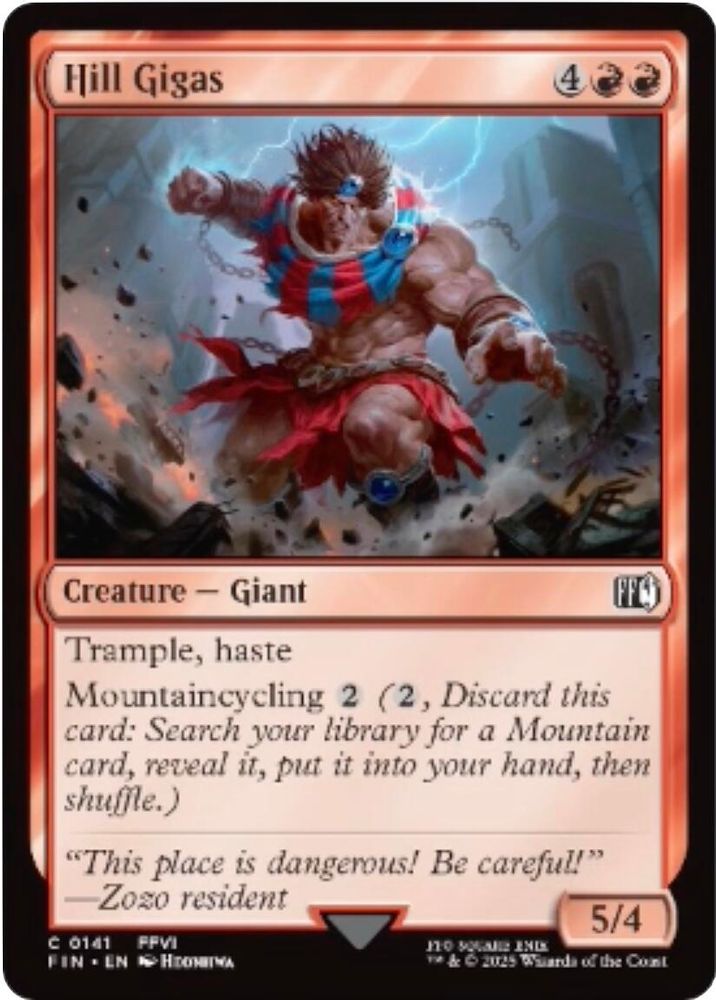 2025 Magic: The Gathering: FINAL FANTASY (FIN) - Hill Gigas (#141, Common) (, Near Mint)