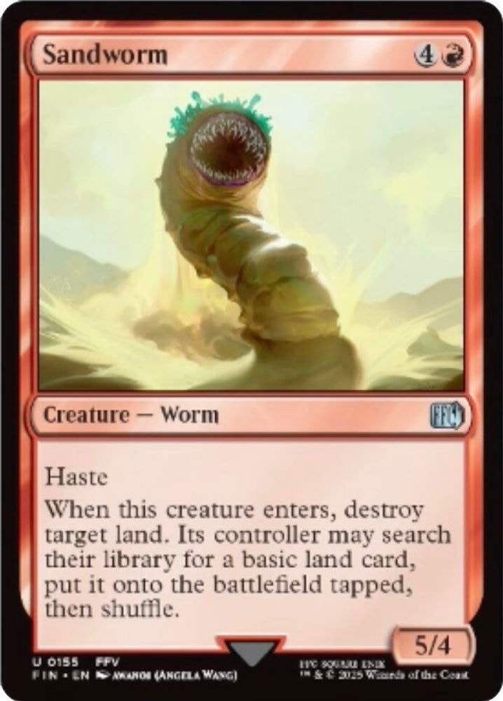 2025 Magic: The Gathering: FINAL FANTASY (FIN) - Sandworm (#155, Uncommon)