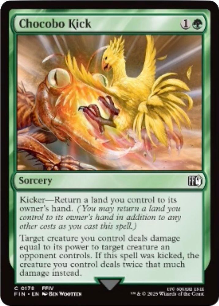 2025 Magic: The Gathering: FINAL FANTASY (FIN) - Chocobo Kick (#178, Common) (, Near Mint)