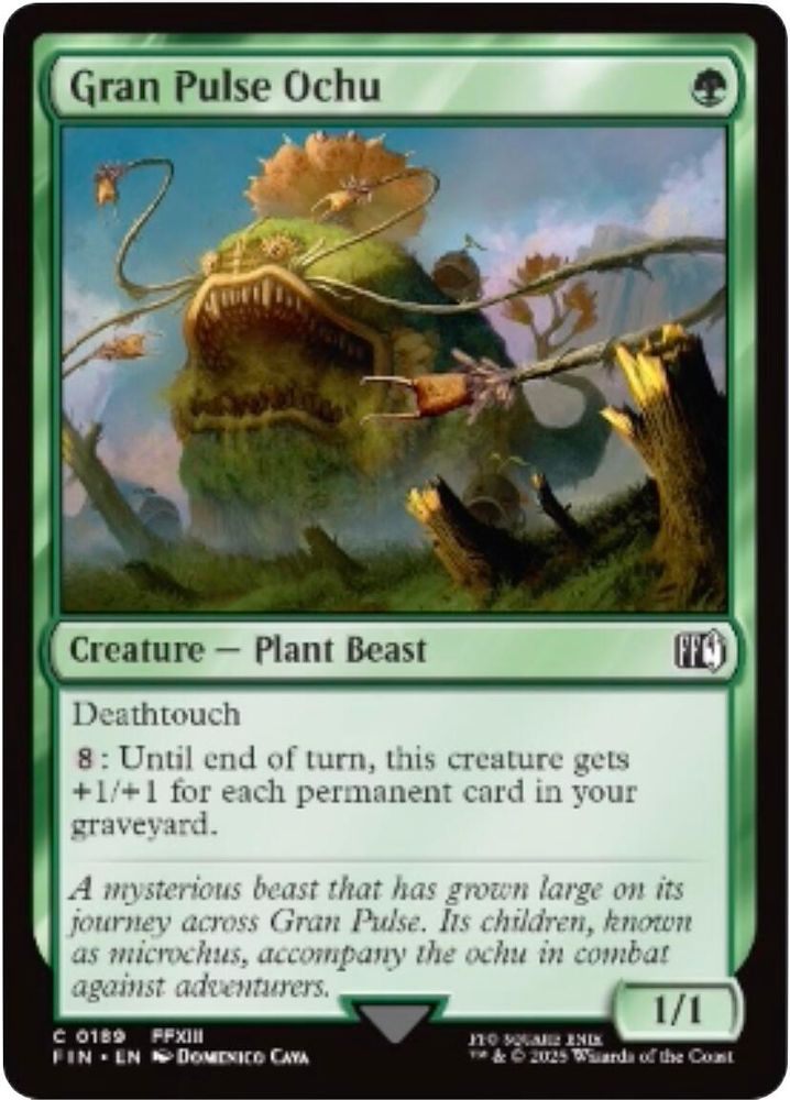 2025 Magic: The Gathering: FINAL FANTASY (FIN) - Gran Pulse Ochu (#189, Common) (, Near Mint)