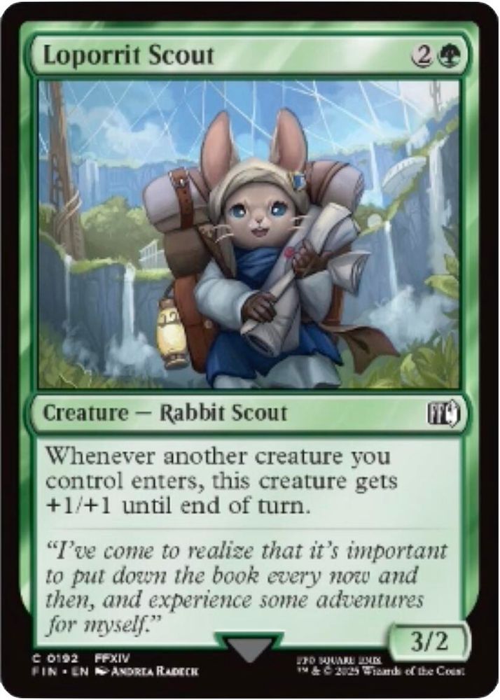 2025 Magic: The Gathering: FINAL FANTASY (FIN) - Loporrit Scout (#192, Common) (, Near Mint)