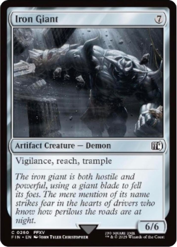 2025 Magic: The Gathering: FINAL FANTASY (FIN) - Iron Giant (#260, Common)