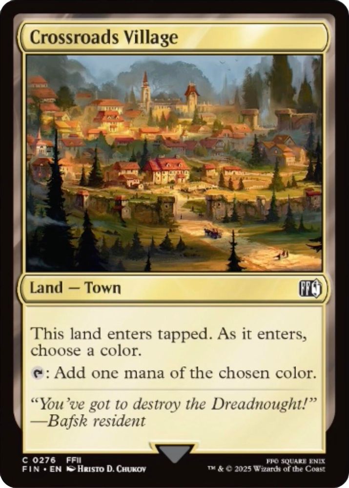 2025 Magic: The Gathering: FINAL FANTASY (FIN) - Crossroads Village (#276, Common) (, Near Mint)