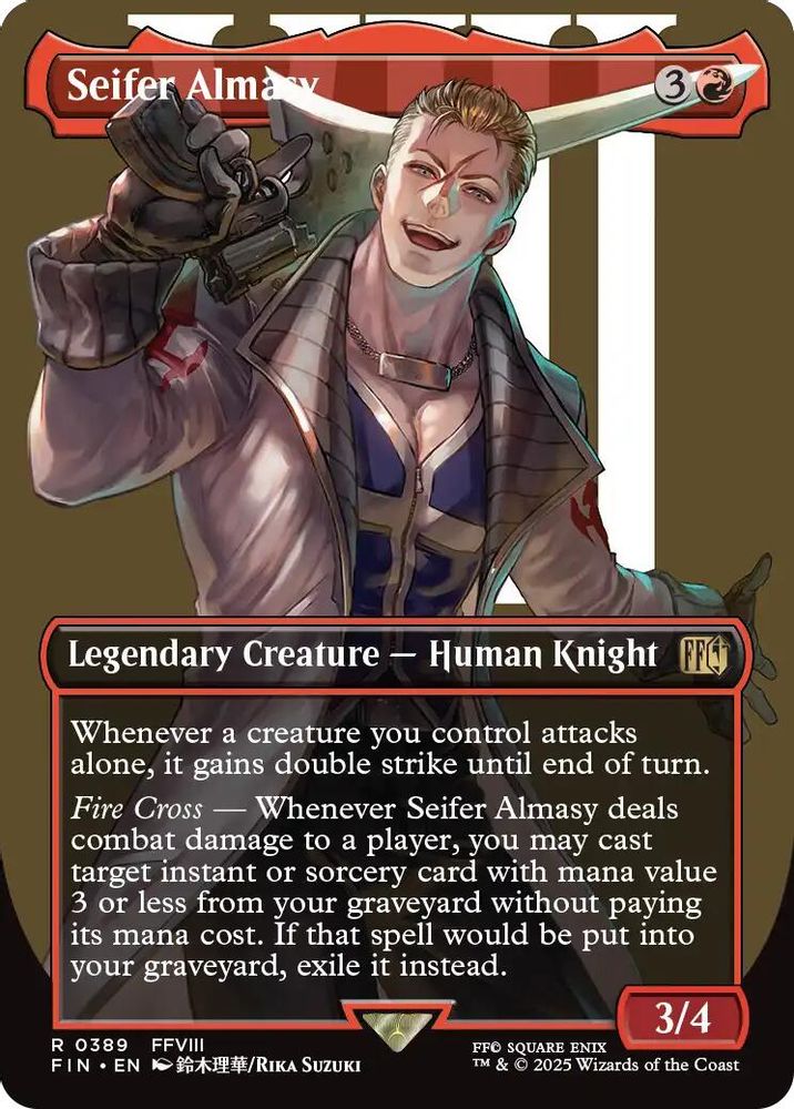 2025 Magic: The Gathering: FINAL FANTASY (FIN) - Seifer Almasy Borderless (#389, Rare) (, Near Mint)