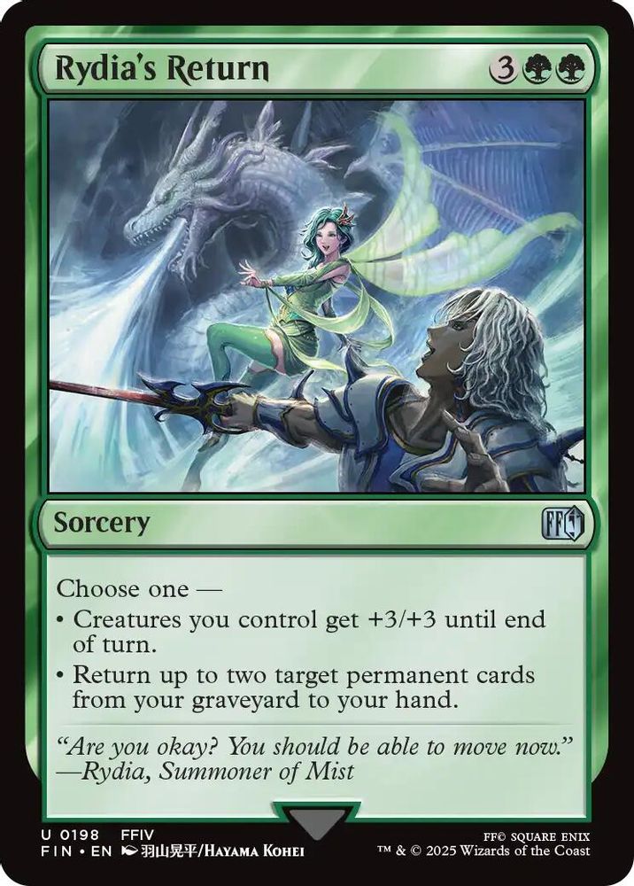 2025 Magic: The Gathering: FINAL FANTASY (FIN) - Rydias Return (#198, Uncommon) (, Near Mint)
