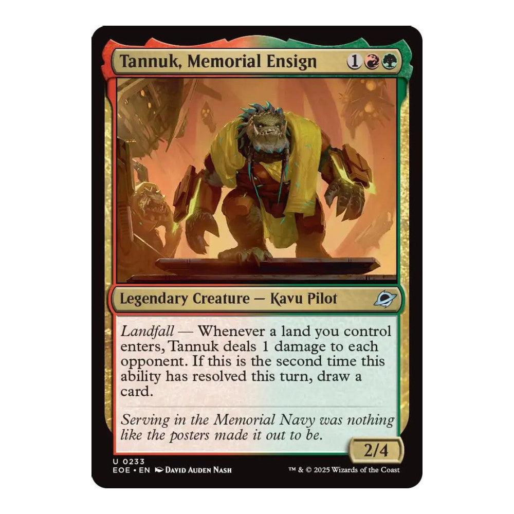 Tannuk, Memorial Ensign - Edge of Eternities () - Near Mint -