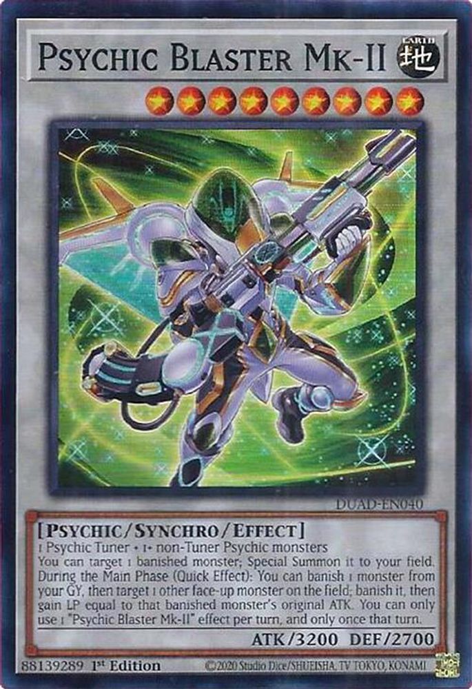 2025 YuGiOh: Duelist's Advance (DUAD) - Psychic Blaster Mk II (#DUAD-EN040, Super Rare) (1st Edition, Near Mint)