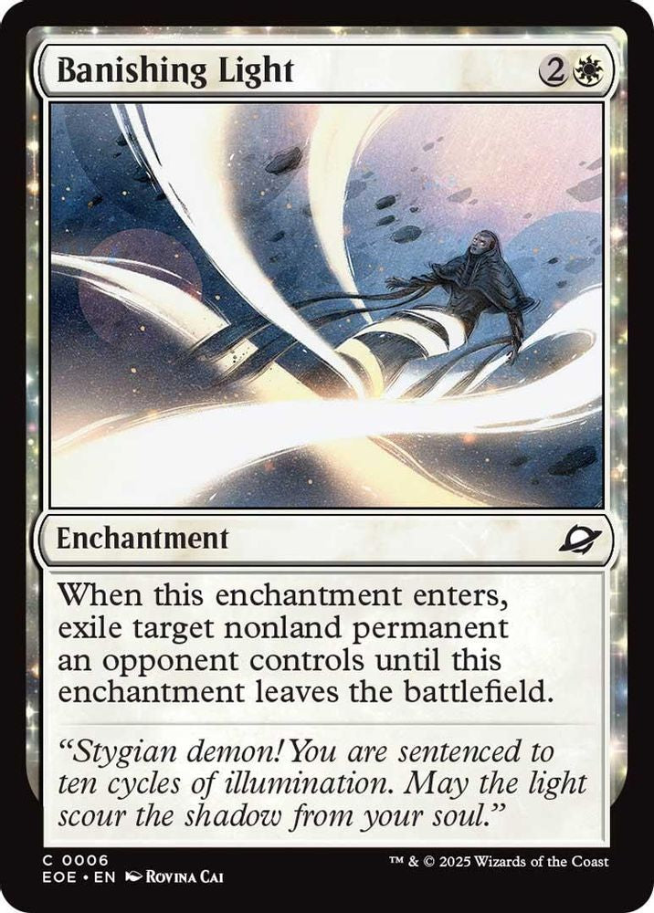 2025 Magic: The Gathering: Edge of Eternities (EOE) - Banishing Light (#6, Common)