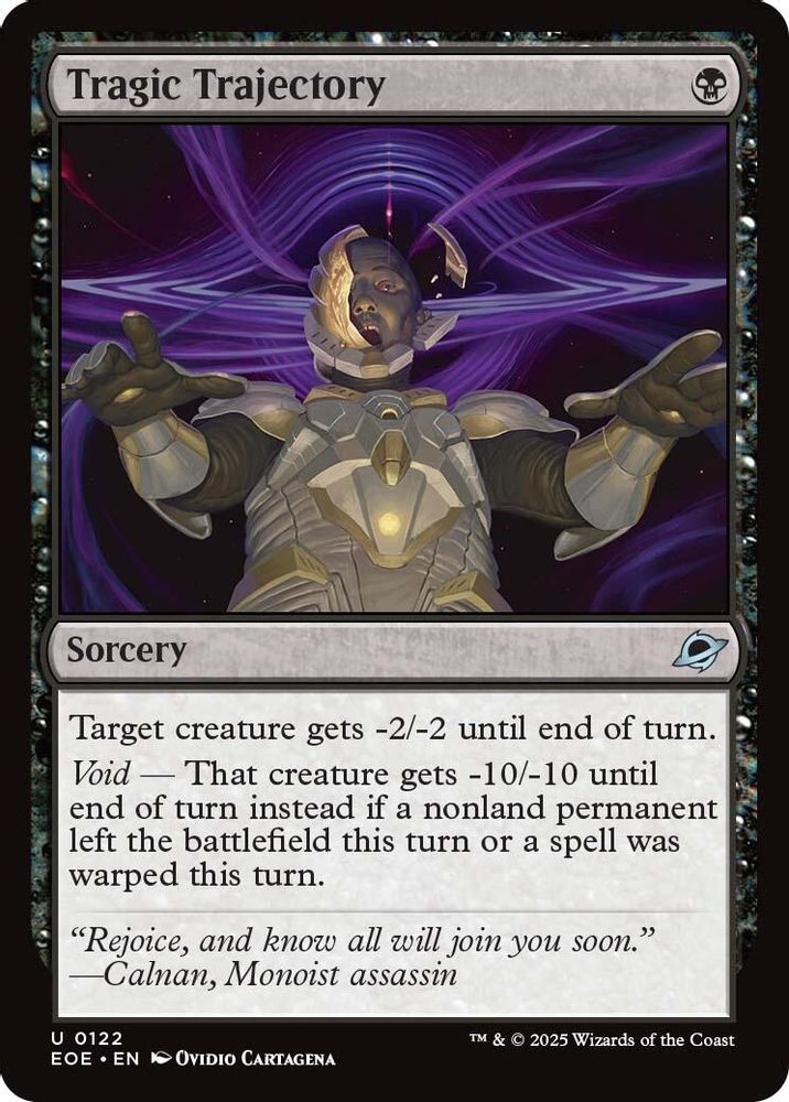 2025 Magic: The Gathering: Edge of Eternities (EOE) - Tragic Trajectory (#122, Uncommon) (, Near Mint)