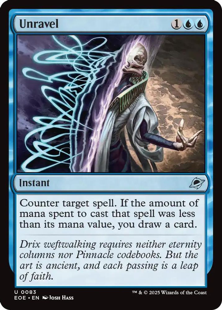 2025 Magic: The Gathering: Edge of Eternities (EOE) - Unravel (#83, Uncommon) (, Near Mint)
