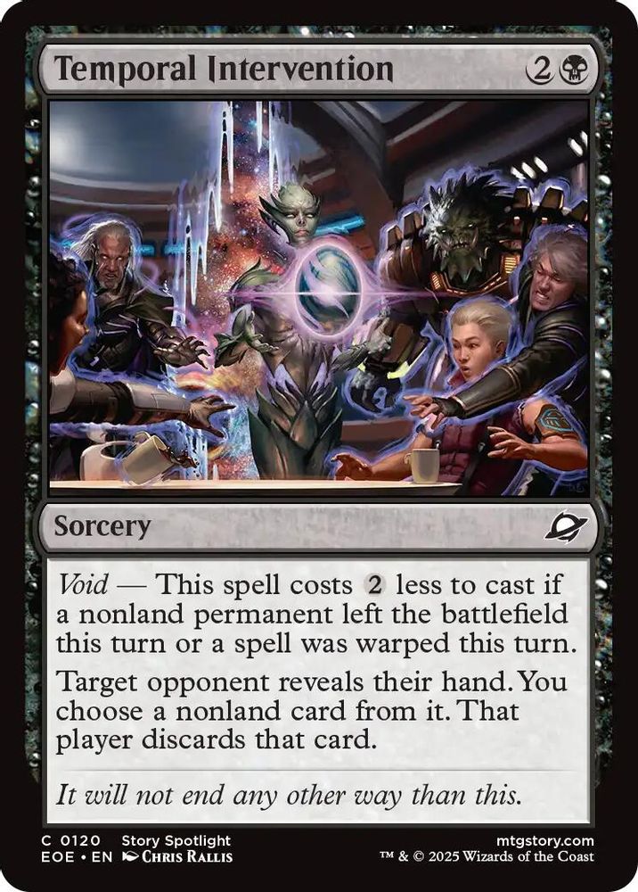2025 Magic: The Gathering: Edge of Eternities (EOE) - Temporal Intervention (#120, Common) (, Near Mint)