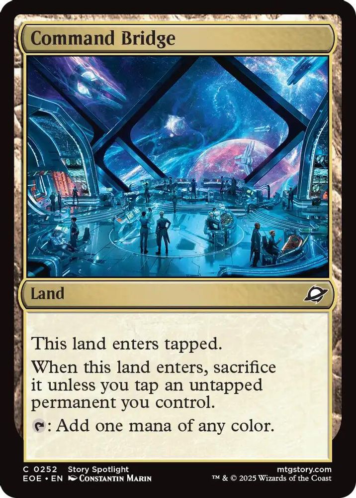 2025 Magic: The Gathering: Edge of Eternities (EOE) - Command Bridge (#252, Common)
