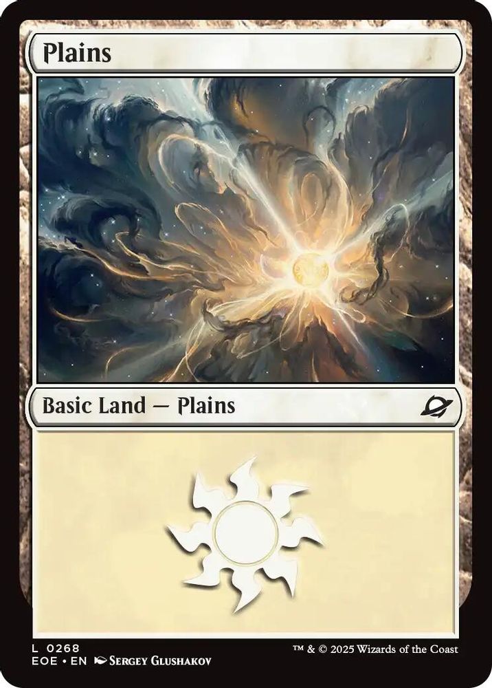 2025 Magic: The Gathering: Edge of Eternities (EOE) - Plains 0268 (#268, Land) (, Near Mint)