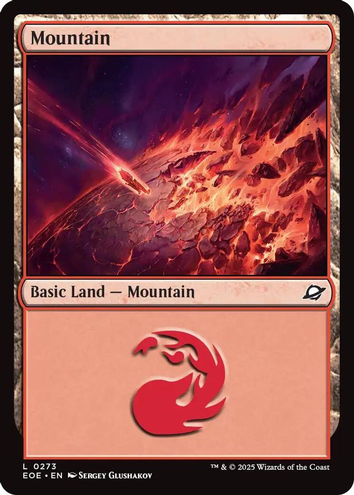2025 Magic: The Gathering: Edge of Eternities (EOE) - Mountain 0273 (#273, Land) (, Near Mint)