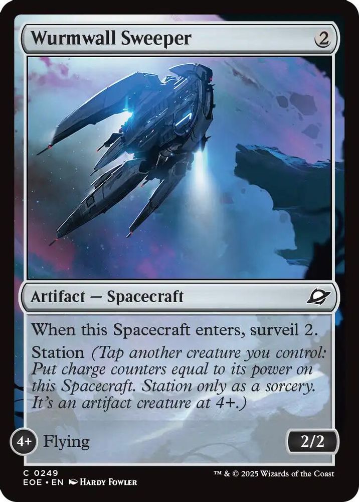 2025 Magic: The Gathering: Edge of Eternities (EOE) - Wurmwall Sweeper (#249, Common)