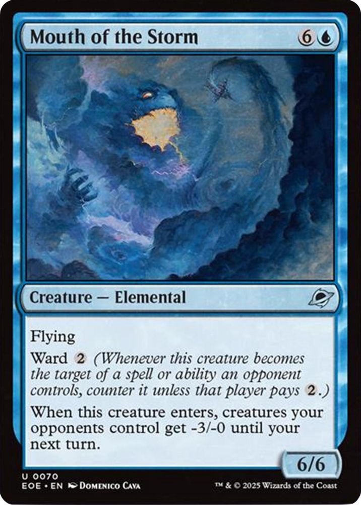 2025 Magic: The Gathering: Edge of Eternities (EOE) - Mouth of the Storm (#70, Uncommon)