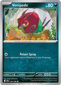 2025 Pokemon: SV: Black Bolt (BLK) - Venipede (#054/086, Common) (Reverse Holofoil, Near Mint)