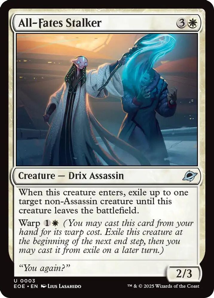 2025 Magic: The Gathering: Edge of Eternities (EOE) - All Fates Stalker (#3, Uncommon) (, Near Mint)