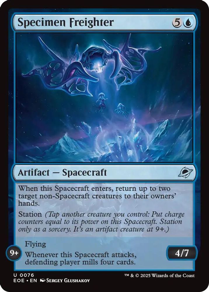 2025 Magic: The Gathering: Edge of Eternities (EOE) - Specimen Freighter (#76, Uncommon) (, Near Mint)