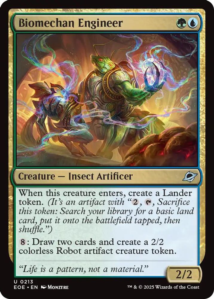 2025 Magic: The Gathering: Edge of Eternities (EOE) - Biomechan Engineer (#213, Uncommon) (, Near Mint)