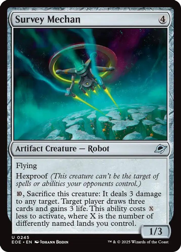 2025 Magic: The Gathering: Edge of Eternities (EOE) - Survey Mechan (#245, Uncommon) (, Near Mint)