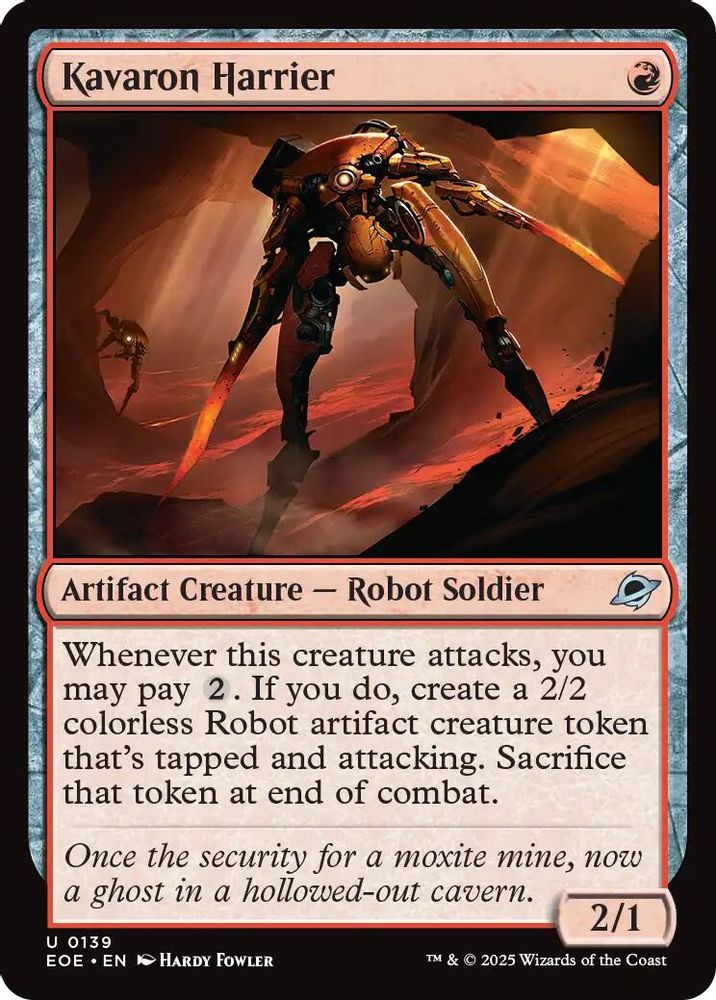 2025 Magic: The Gathering: Edge of Eternities (EOE) - Kavaron Harrier (#139, Uncommon) (, Near Mint)