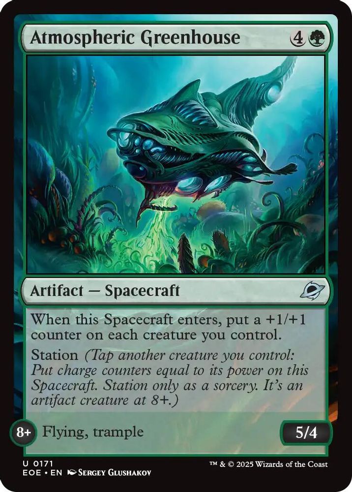 2025 Magic: The Gathering: Edge of Eternities (EOE) - Atmospheric Greenhouse (#171, Uncommon)