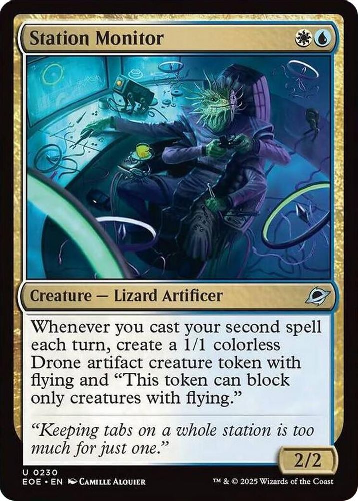 2025 Magic: The Gathering: Edge of Eternities (EOE) - Station Monitor (#230, Uncommon) (, Near Mint)